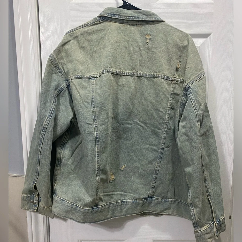 Distressed Denim Jacket - Picture 3 of 8